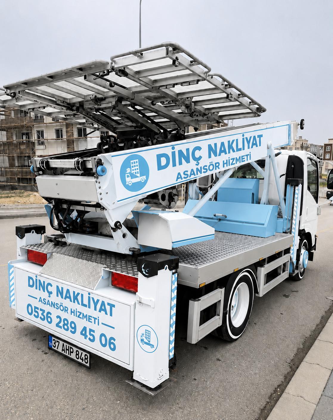 25. Kat Hidrolik Mobil Yük Asansör Aracımız