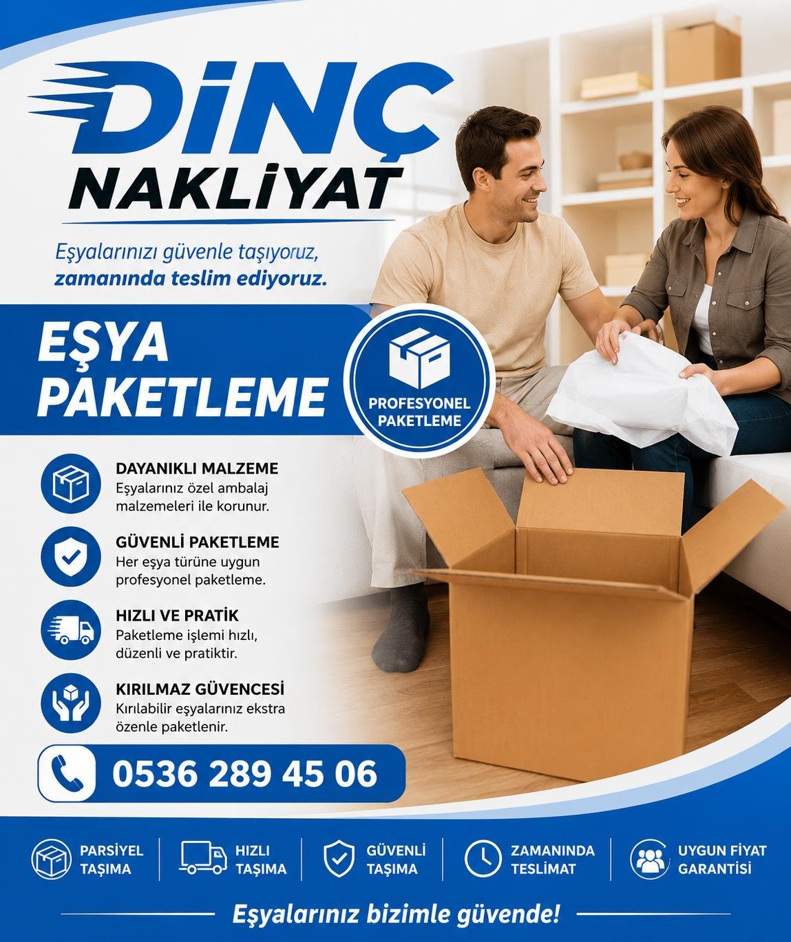 Dinç Nakliyat ekibi